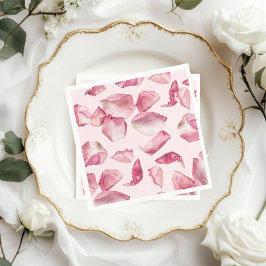 Guardanapo De Papel Rosa de pétalas e Prosecco Bridal