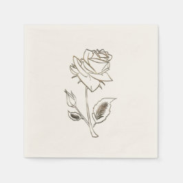 Guardanapo De Papel Rosa Dourado bonito Napkins