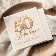 Rosa Dourado Elegante 50º Aniversário