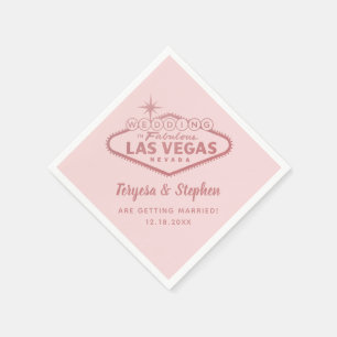 Guardanapo De Papel Rosa Dourado Rosa de Casamento de Las Vegas