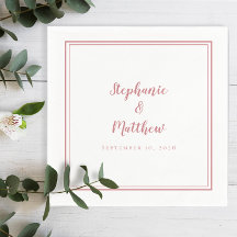 Rosa Dusty e Festa de casamento Branca Simples