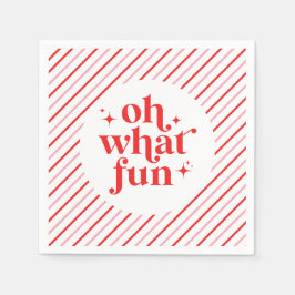 Guardanapo De Papel Rosa e Vermelho Oh Que Divertido