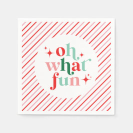 Guardanapo De Papel Rosa e Vermelho Oh Que Divertido