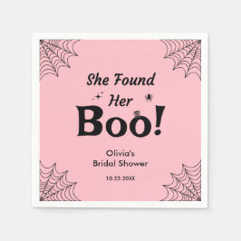 Guardanapo De Papel Rosa Ela Encontrou Seu Amor No Chuveiro de Noiva d