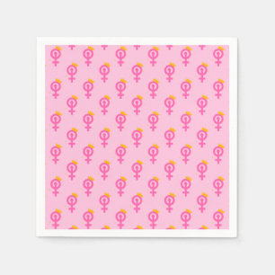 Guardanapo De Papel Rosa Feminista