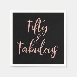 Guardanapo De Papel Rosa Gold Foil 50 e Fabuloso