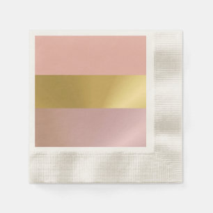 Guardanapo De Papel Rosa Goldblush Paper Napkins, coquetel cunhado