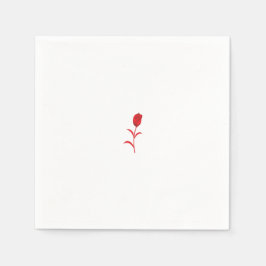 Guardanapo De Papel Rosa Madder, Lava Vermelho, Design floral