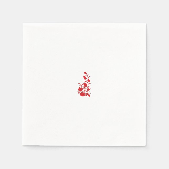 Guardanapo De Papel Rosa Madder, Thunderbird floral design (Frente)