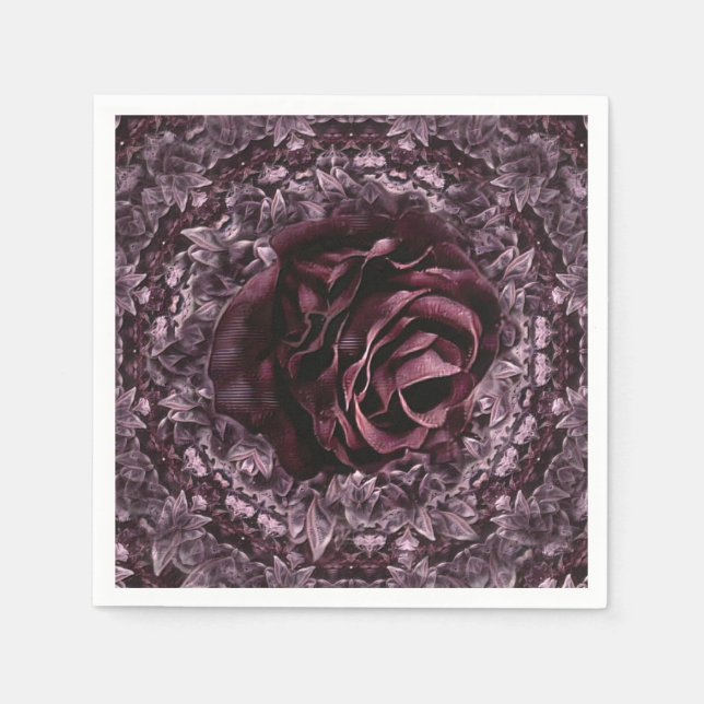 Guardanapo De Papel Rosa Mandala (Frente)