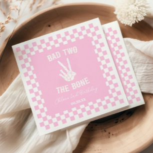 Guardanapo De Papel Rosa Mau, Dois Da Festa Do segundo aniversário De 