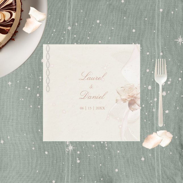 Guardanapo De Papel Rosa romântico (Criador carregado)