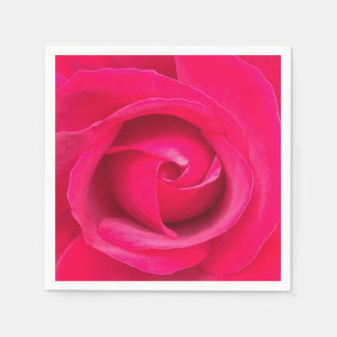 Guardanapo De Papel Rosa vermelho romântico do rosa