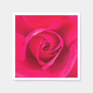 Guardanapo De Papel Rosa vermelho romântico v2 do rosa