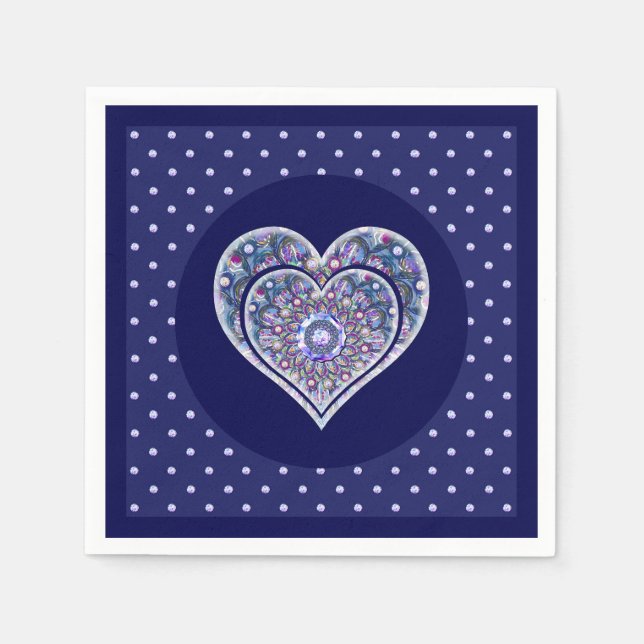 Guardanapo De Papel Rosace Azul (Frente)