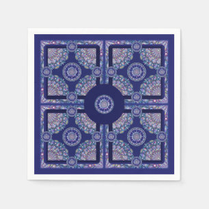 Guardanapo De Papel Rosace Azul