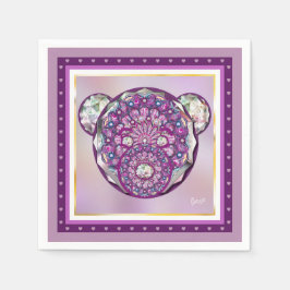 Guardanapo De Papel Rosace azul ou vermelho para bebê&criança