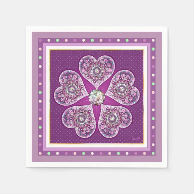 Guardanapo De Papel Rosace azul ou vermelho para bebê&criança (Frente)