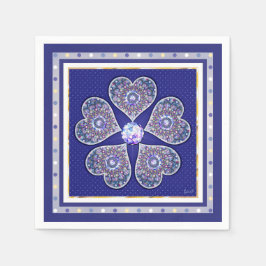 Guardanapo De Papel Rosace azul ou vermelho para bebê&criança