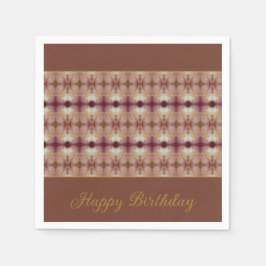 Guardanapo De Papel Rosado Rosa E Dourado