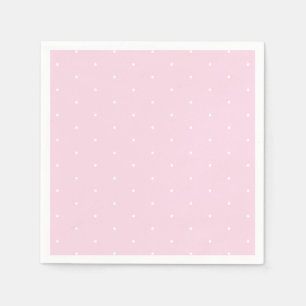 Guardanapo De Papel Rosas claro brancas minúsculas bolinhas de papel