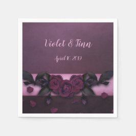 Guardanapo De Papel Rosas de ameixa