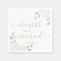 Rosas de boho romáticos de caligrafia aquática