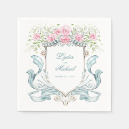 Guardanapo De Papel Rosas Elegantes com Arco | Casamento