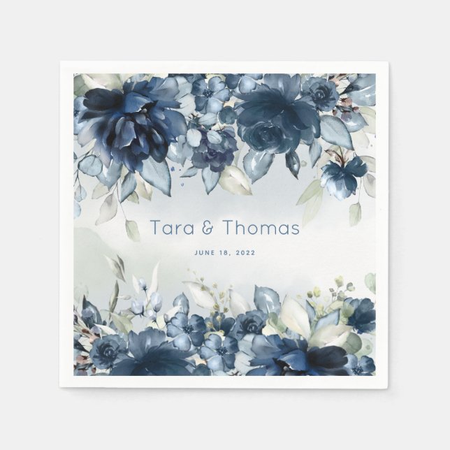 Guardanapo De Papel Rosas em cascata Coquetel Napkins (Frente)