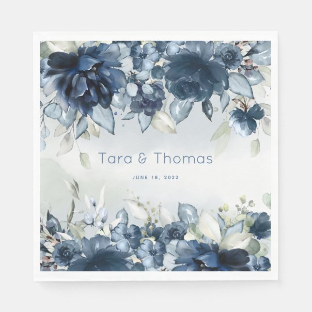 Guardanapo De Papel Rosas em cascata de 6 Polegadas (Frente)