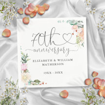 Rosas Florais Douradas do 70º Aniversário