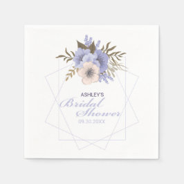 Guardanapo De Papel Rosas Geométricos Violet Peach Pastel Personalizad