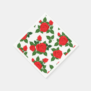 Guardanapo De Papel Rosas Guardanapo-Vermelhos de papel