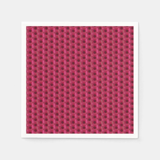 Guardanapo De Papel Rosas magenta (Frente)