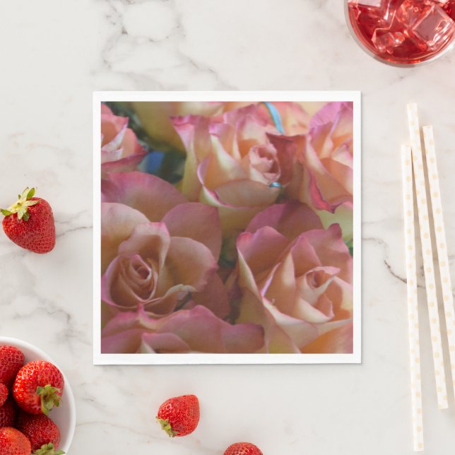 Guardanapo De Papel Rosas Modernos Napkins (Insitu)