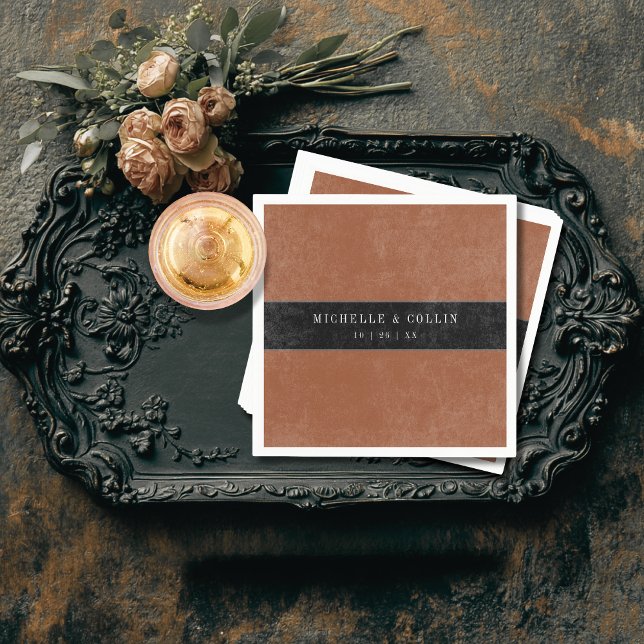 Guardanapo De Papel Rosas Pretos Góticos, Raven e Negras Casamento por (Criador carregado)