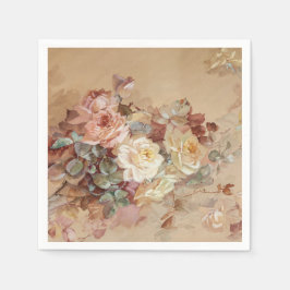 Guardanapo De Papel Rosas rosa e amarelas - Franz Bischoff