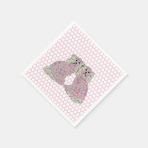 Guardanapo De Papel Rosas Staffordshire Dogs Magnolia