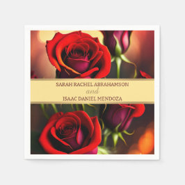 Guardanapo De Papel Rosas vermelhas