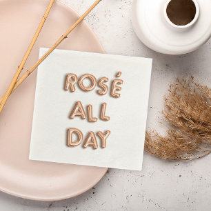 Guardanapo De Papel Rosé o dia inteiro