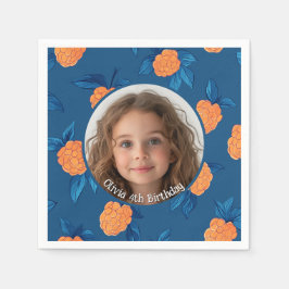 Guardanapo De Papel Roseberry Foto personalizada e nome Placa de Papel