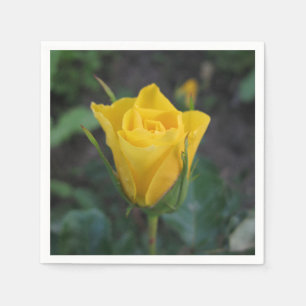 Guardanapo De Papel Rosebud amarelo