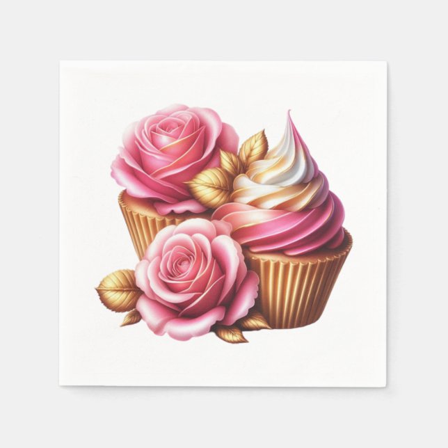 Guardanapo De Papel Rosen Cupcakes (Frente)
