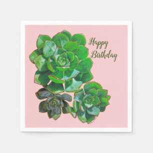 Guardanapo De Papel Rosette Succults Paper Napkins