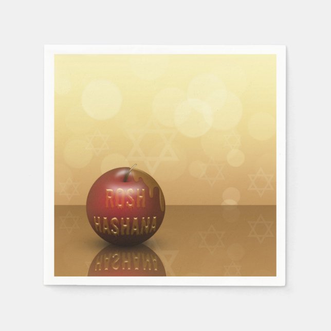 Guardanapo De Papel Rosh Hashanah - Ano Novo Judaico - Papel Napkin (Frente)