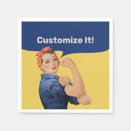 Guardanapo De Papel Rosie the Riveter