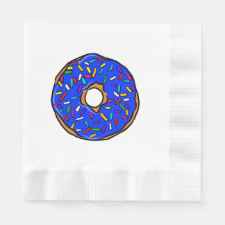 Guardanapo De Papel Rosquinha Azul Arco-Íris Coloridos Arrepios Artefa