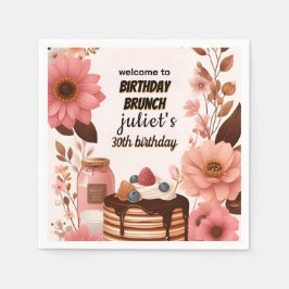 Guardanapo De Papel rosquinha de alegria panqueca-rosa-adulto Brunaniv