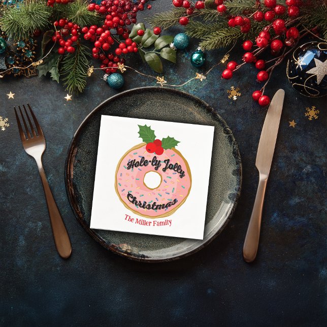 Guardanapo De Papel Rosquinha Engraçada Natal Wreath Personalize (Criador carregado)