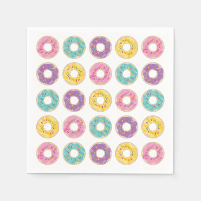 Guardanapo De Papel Rosquinha Rainbow Sprinkle Compra Napkins (Frente)